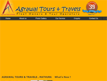 Tablet Screenshot of agrawaltoursandtravels.com